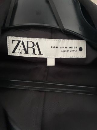Blazer Zara Negro Mujer