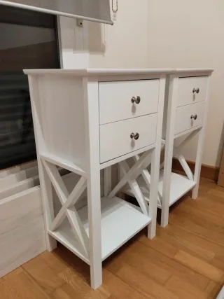 Lote 2 mesillas altas