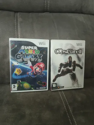 Lote Wii Pal España:Super Mario Galaxy y ObscureII