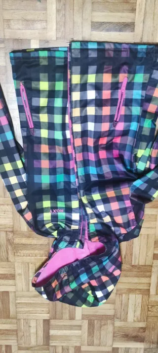 Cazadora Roxy cuadros multicolor