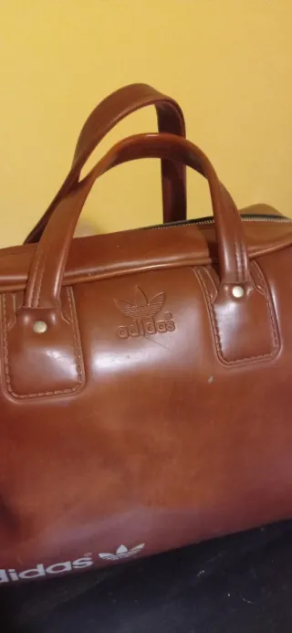 Bolso Viaje Adidas Vintage Marrón