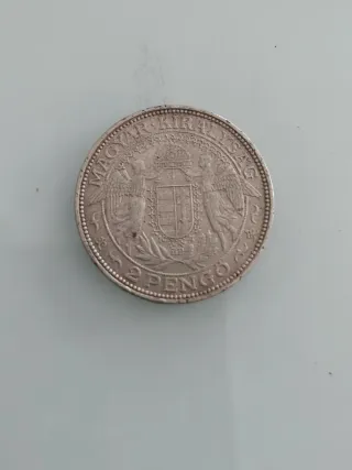 Moneda 2 Pengos Hungría 1937