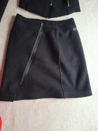 Traje mujer lana Adolfo Dominguez negro