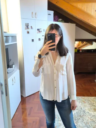 Camicia Imperial bianca in viscosa