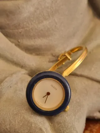 Pulsera Gucci 11/12.2 Vintage Azul/Dorado