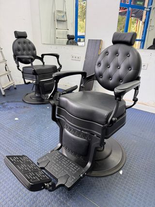 Sillon de barbero negro
