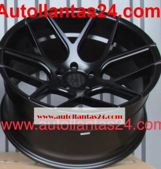 Juego de 4 llantas haxer concavas black 17