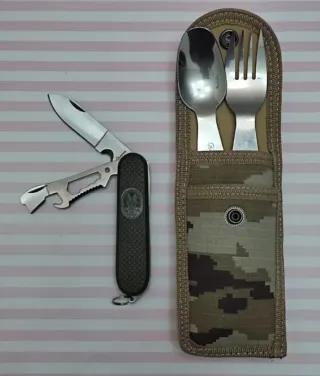 REBAJA: SET ALBAINOX CUBIERTOS CAMPING MILITAR