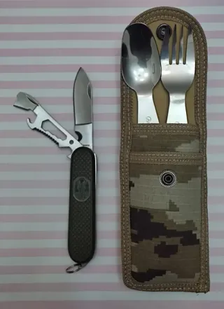 REBAJA: SET ALBAINOX CUBIERTOS CAMPING MILITAR