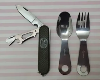 REBAJA: SET ALBAINOX CUBIERTOS CAMPING MILITAR