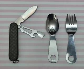 REBAJA: SET ALBAINOX CUBIERTOS CAMPING MILITAR