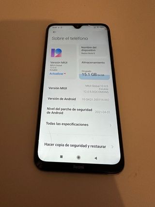 Xiaomi Redmi Note 8T Negro