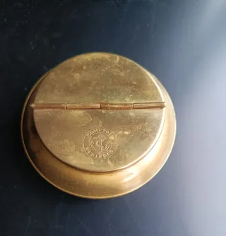 CENICERO DE LATON ANTIGUO