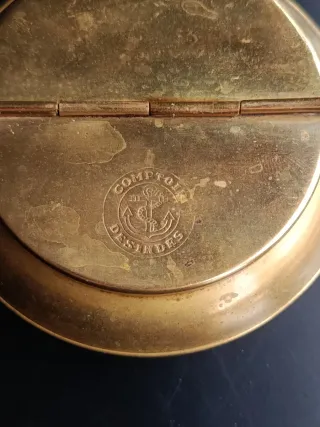 CENICERO DE LATON ANTIGUO