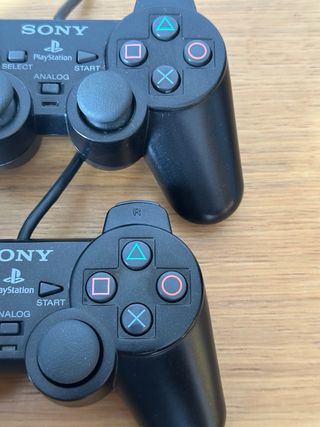 Lote 2 mandos PS2 originales para piezas