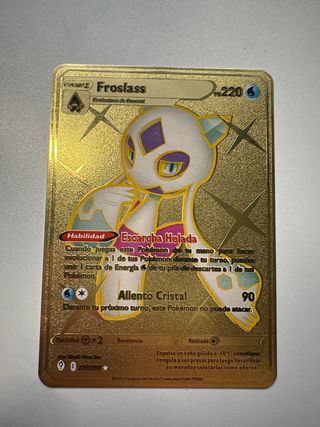 Carta Pokémon Froslass Dorada maciza