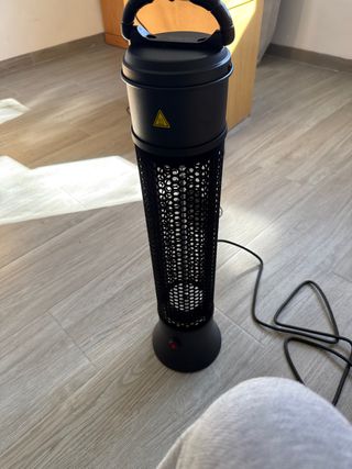 Calentador eléctrico torre negro