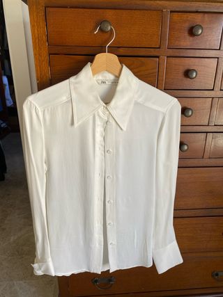Camisa Zara Blanca Talla XS