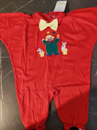 Costume da pagliaccio neonato taglia 6 mesi