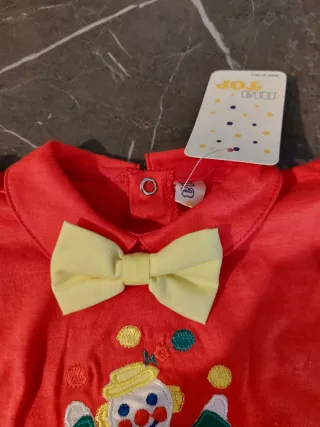 Costume da pagliaccio neonato taglia 6 mesi