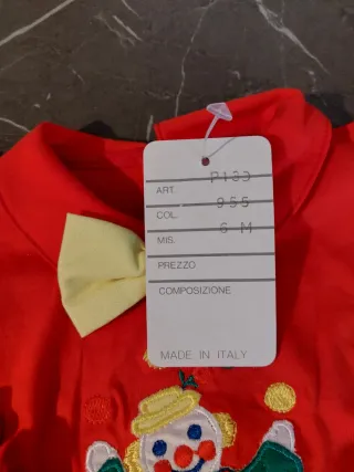 Costume da pagliaccio neonato taglia 6 mesi