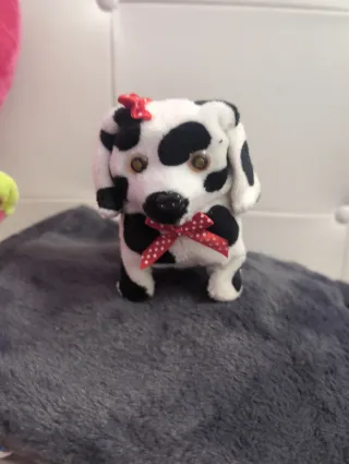 Lote peluches perros rosa y dálmata