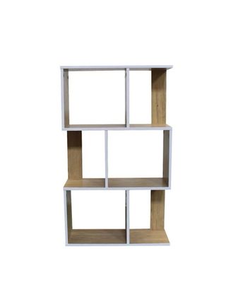 Estantería geométrica de madera