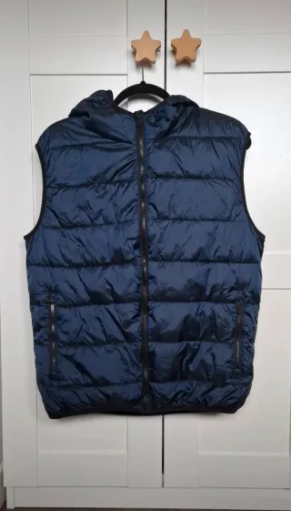 Chaleco acolchado Mango azul hombre