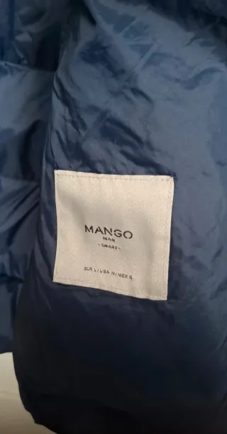 Chaleco acolchado Mango azul hombre