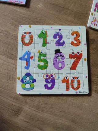 6 Puzzles Madera Infantiles 2€