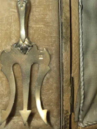 Set cubiertos antiguos plata