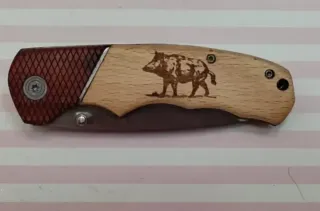 NOVEDAD! JABALI MADERA CON CLIP + FUNDA DE REGALO