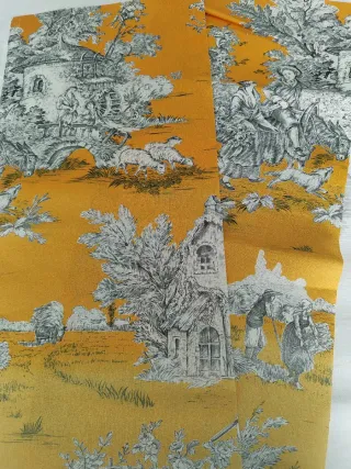 Retales Lino y Algodón Toile de Jouy