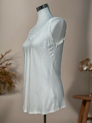 Blusa blanca fluida Algo Bonito | Seda | TU