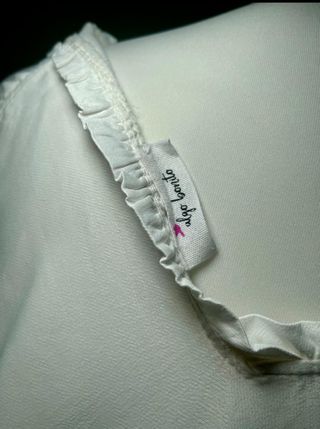 Blusa blanca fluida Algo Bonito | Seda | TU