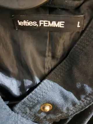 Cazadora negra mujer talla L