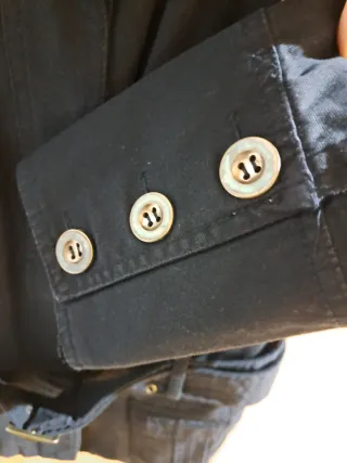 Cazadora negra mujer talla L