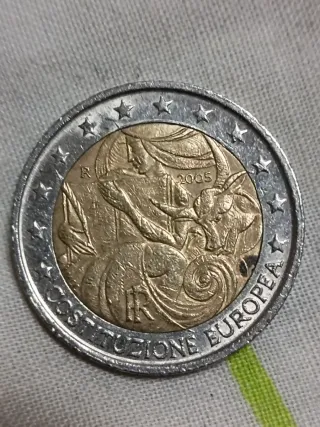 Moneta 2 Euro Rara Italia 2005