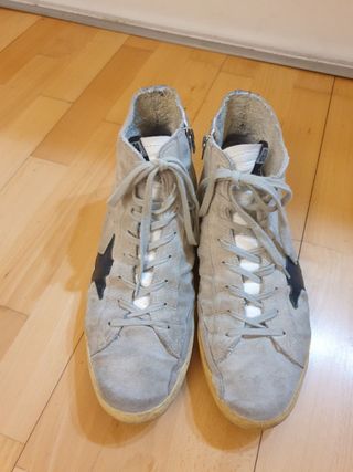Zapatillas altas de cuero Golden Goose original 44