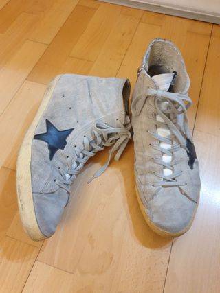 Zapatillas altas de cuero Golden Goose original 44