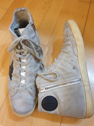 Zapatillas altas de cuero Golden Goose original 44