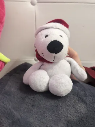 Peluche perro negro y oso polar