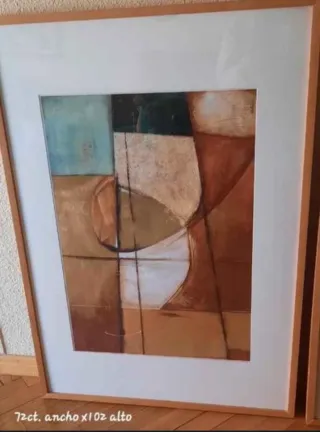 2 Cuadros Abstractos Multicolor