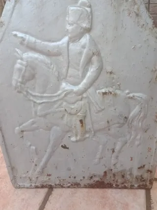 Antigua Placa Chimenea de hierro