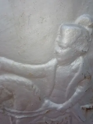 Antigua Placa Chimenea de hierro