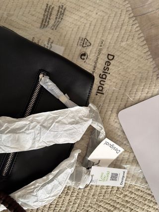Mochila Desigual Negra Nueva con Etiquetas