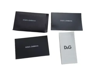 Gafas de sol D&G Y2K negras y plateadas