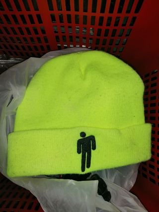 Cappello beanie Billie Eilish giallo fluo