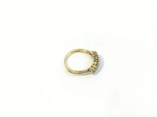 anillo oro 18k con piedra con circonita