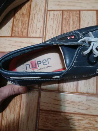 Zapatos náuticos Nuper hombre azul marino